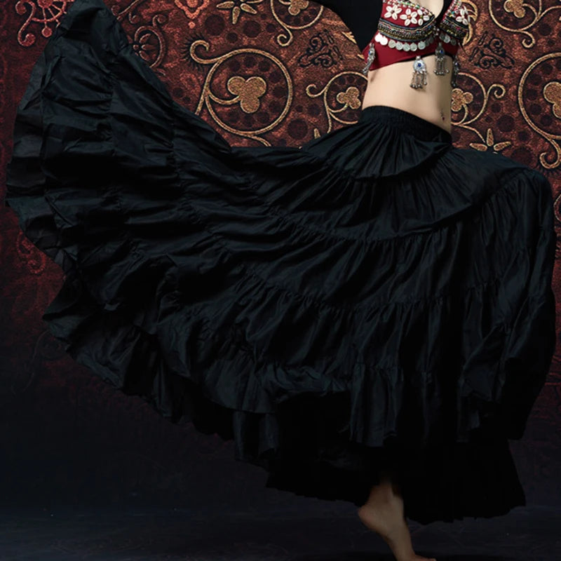 Tribal Gypsy Belly Dance Skirt | 21-Yard Linen Maxi