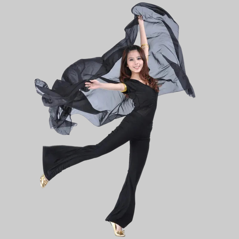 Belly Dance Chiffon Veil - Rectangle Performance Scarf 250cm x 120cm