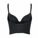 Gem Rhinestone Bustier | Gothic Corset Top | Black & Silver