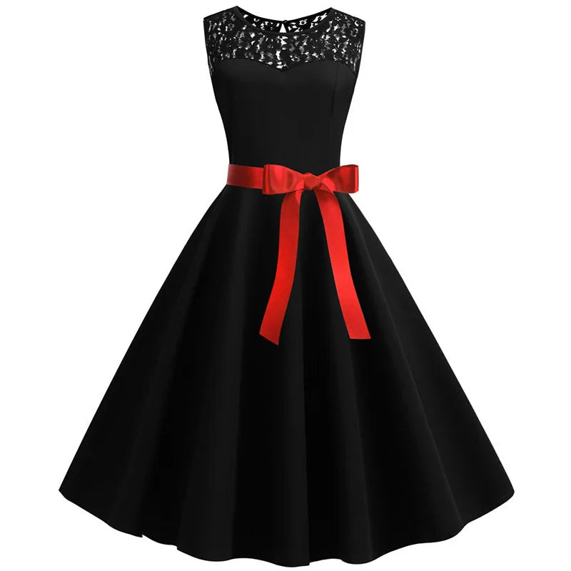 Vintage Lace Swing Dress | 1950s A-Line | S-XXL