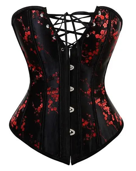 Burlesque Corset & Skirt Set | Overbust | Lace-Up