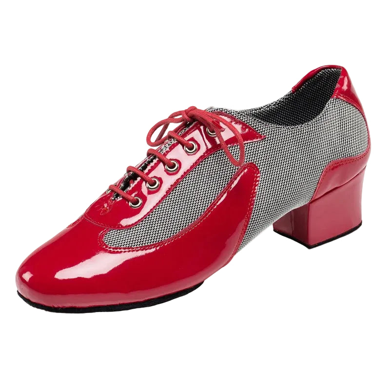 Men's Latin & Ballroom Dance Shoes | Black, White, Red