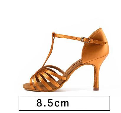 BD Dance 217: Professional Latin & Ballroom Heels – Premium Silk Satin