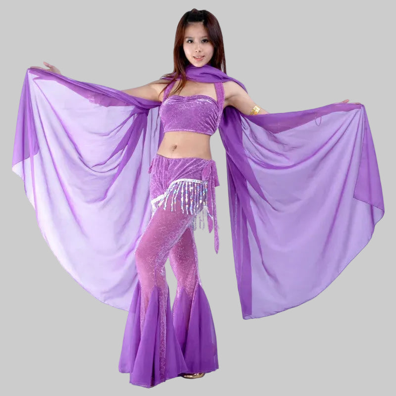 Belly Dance Chiffon Veil - Rectangle Performance Scarf 250cm x 120cm