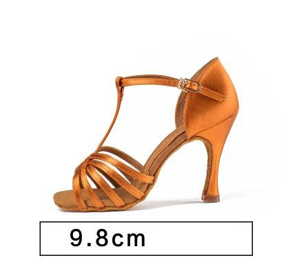 BD Dance 217: Professional Latin & Ballroom Heels – Premium Silk Satin