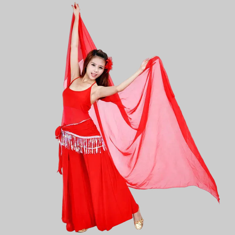 Belly Dance Chiffon Veil - Rectangle Performance Scarf 250cm x 120cm