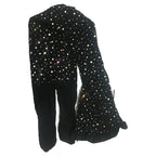 Rhinestone Fishnet Dance Tights — Ballroom & Latin Performance Stockings