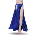 Belly Dance Skirt | Satin Double Slit