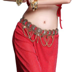 Medallion Chain Belt | Rhinestone Coin Hip Belt | Belly Dance