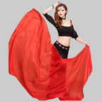 Belly Dance Chiffon Veil - Rectangle Performance Scarf 250cm x 120cm