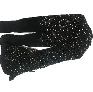 Rhinestone Fishnet Dance Tights — Ballroom & Latin Performance Stockings