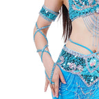Belly Dance Arm Sleeve | Sequin Cross-Strap Armband