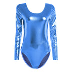 Metallic Long-Sleeve Bodysuit Leotard | 6 Colors