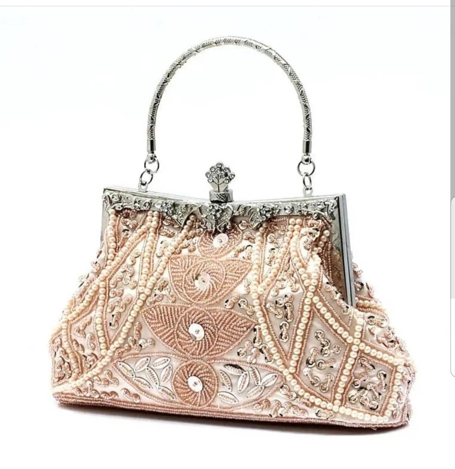 Vintage Beaded Evening Clutch | Sequin Crossbody Bag