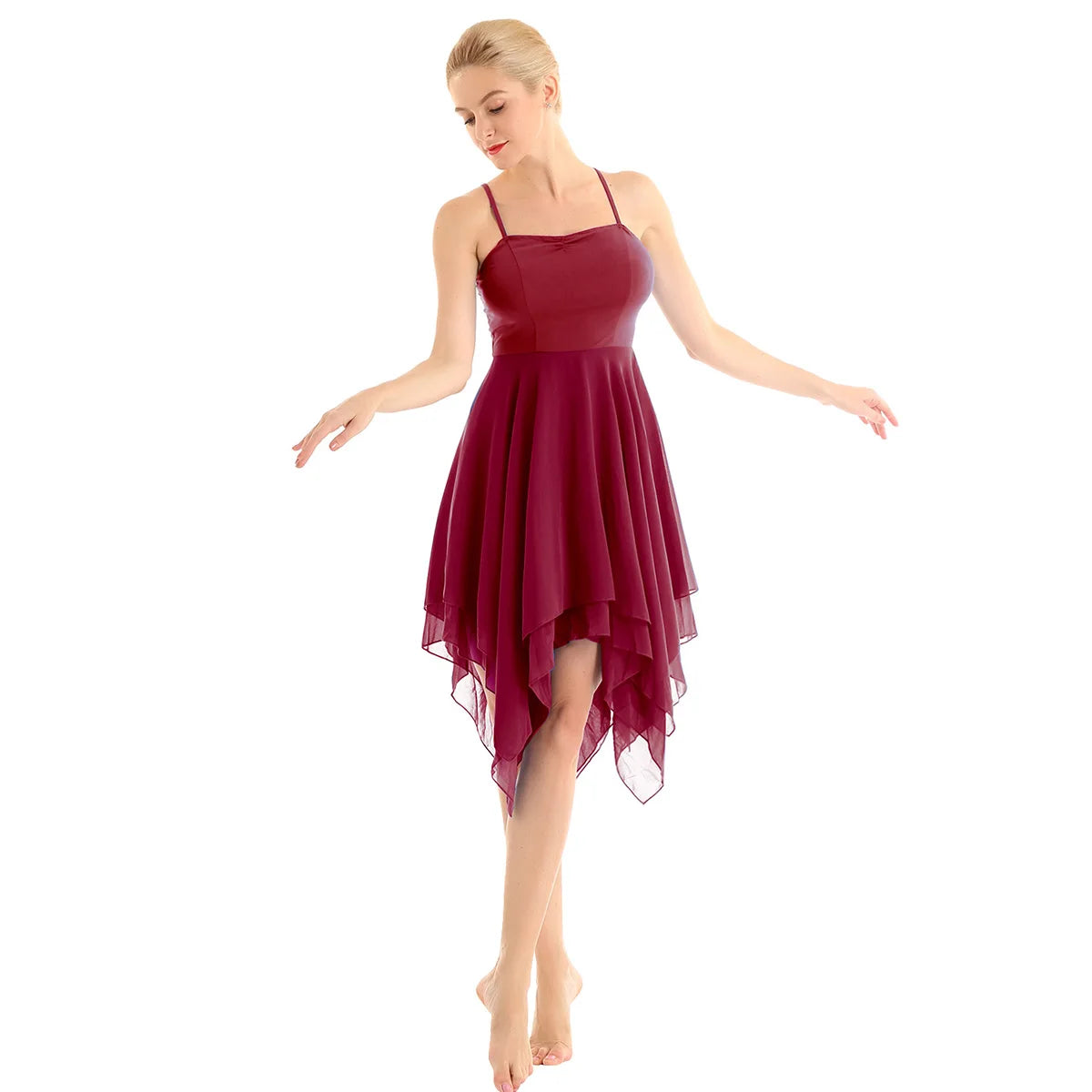 Lyrical Dance Dress | Layered Chiffon Hem