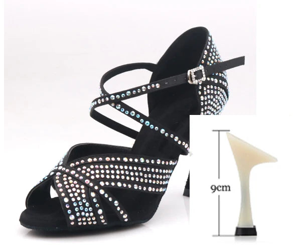 Rhinestone Latin Dance Heels | Multi-Style
