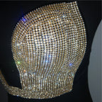Rhinestone Bikini Set - Crystal Embellished Performance Swimwear