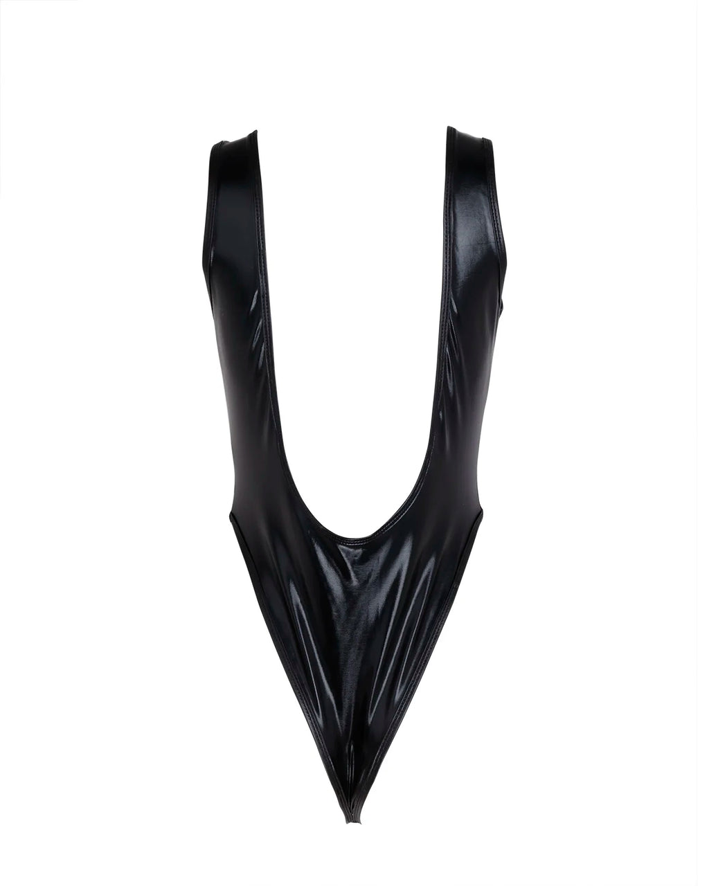 Metallic High-Cut Thong Leotard | Rave Festival Bodysuit