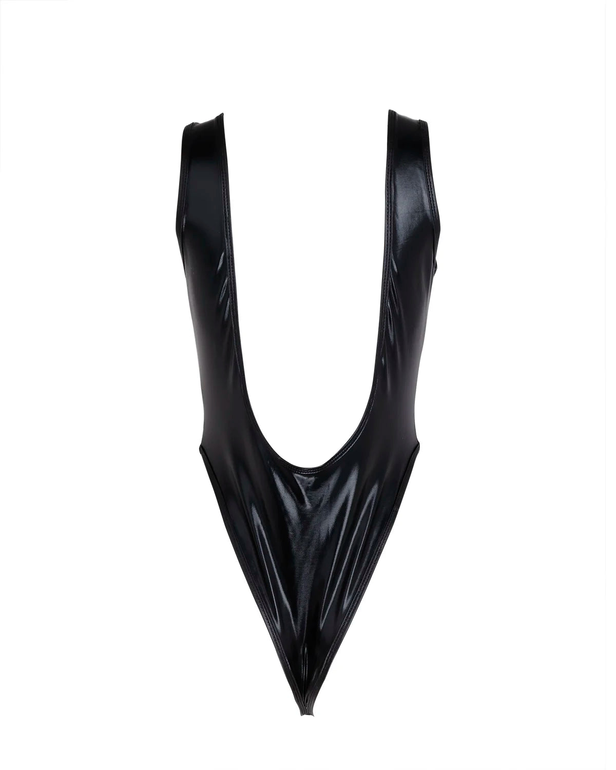 Metallic High-Cut Thong Leotard | Rave Festival Bodysuit