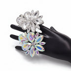 Oversized Rhinestone Cocktail Ring | Adjustable