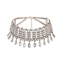 Crystal Rhinestone Statement Choker | Multilayer Collar Necklace