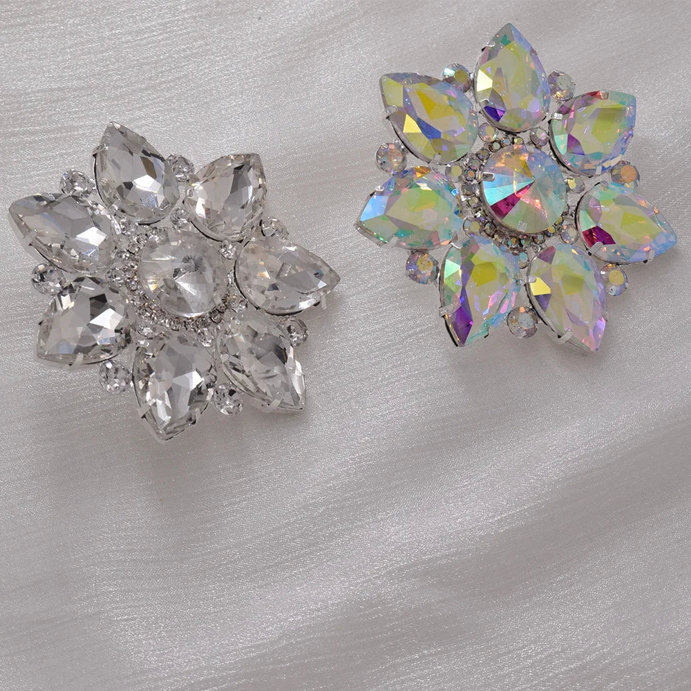 Crystal Sunburst Cocktail Ring | Adjustable | 7.5cm