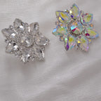 Crystal Sunburst Cocktail Ring | Adjustable | 7.5cm