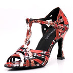 Latin Dance Heels | Colorful Serpentine | 6–10cm