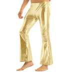 Men's Metallic Bell Bottom Pants | 70s Disco | Flare