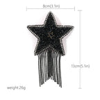 Rhinestone Star Pasties with Tassels | Reusable Nipple Covers