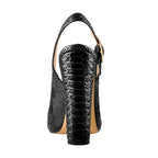 Slingback Stiletto Sandals | Fish Scale | 12cm Heel