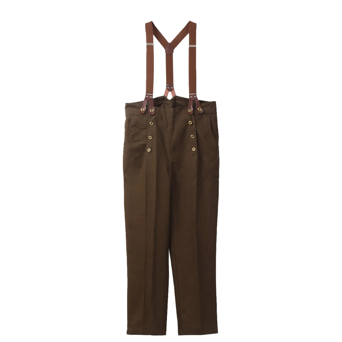 Victorian Steampunk Suspender Pants | High Waist | Men