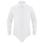 Men’s Dance Bodysuit | Button-Front Shirt