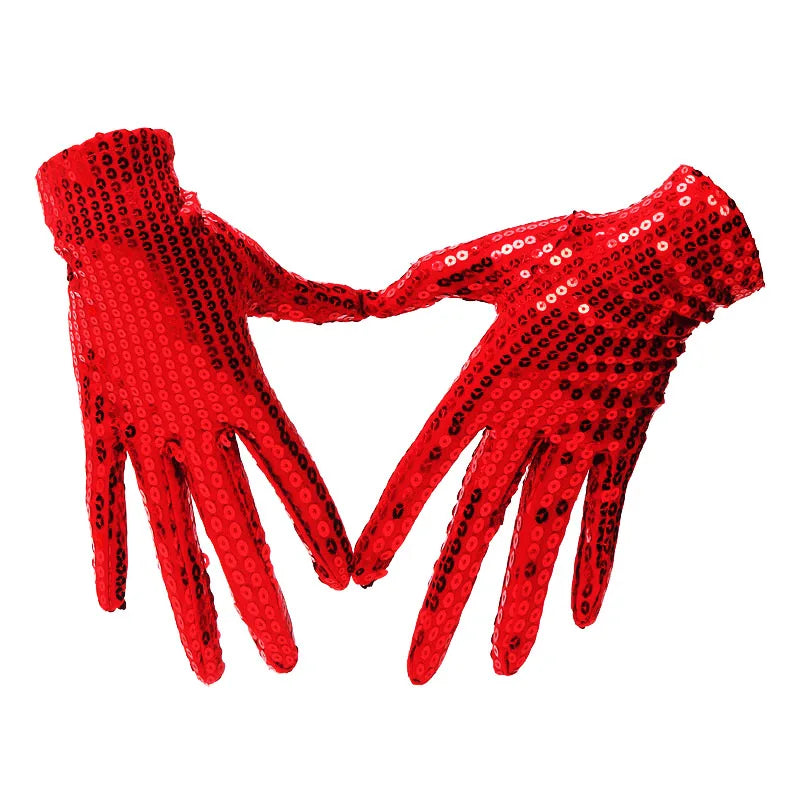 Sequin Stage Gloves | Wrist-Length Sparkle