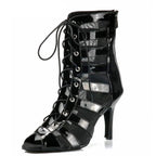 Women's Mesh Dance Boots | Latin & Salsa | Multi-Heel