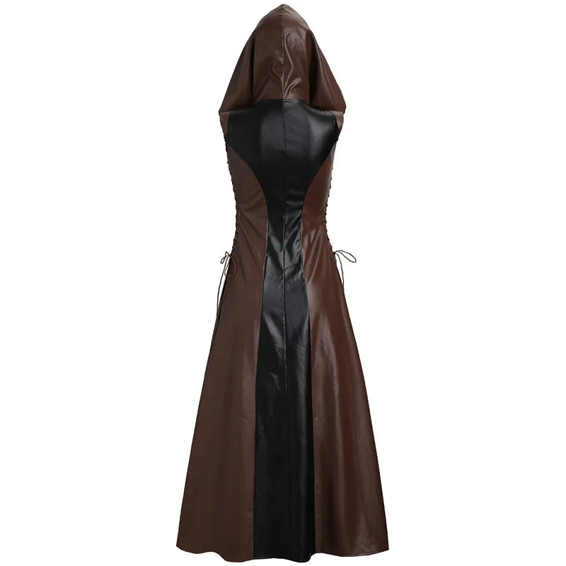 Archer Ranger Costume | Faux Leather Hood Dress