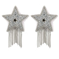 Rhinestone Star Pasties with Tassels | Reusable Nipple Covers