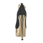 Platform Stiletto Pumps — Ankle Strap Extreme Heel