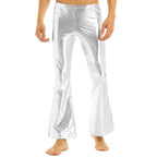 Men's Metallic Bell Bottom Pants | 70s Disco | Flare