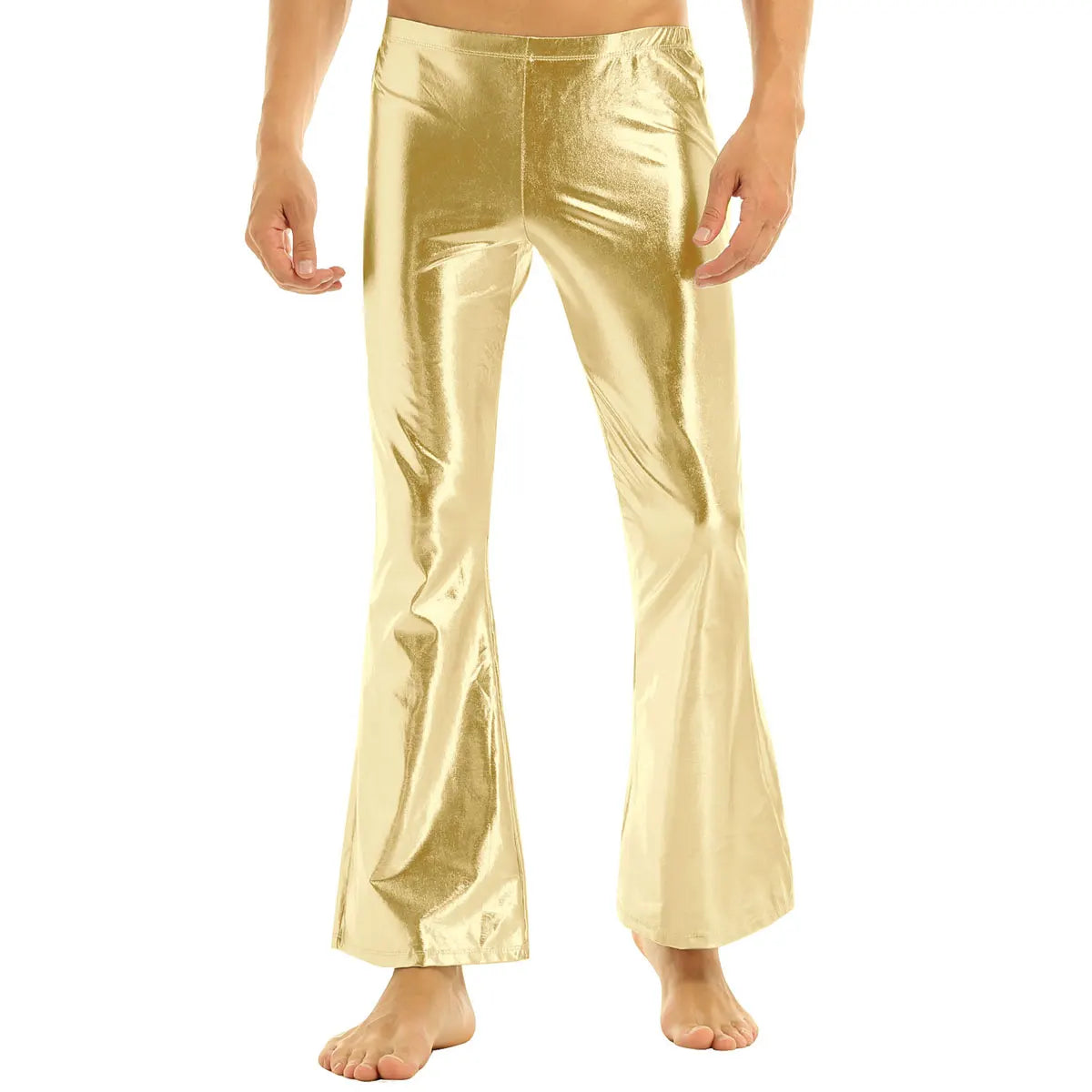 Men's Metallic Bell Bottom Pants | 70s Disco | Flare