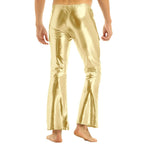 Men's Metallic Bell Bottom Pants | 70s Disco | Flare