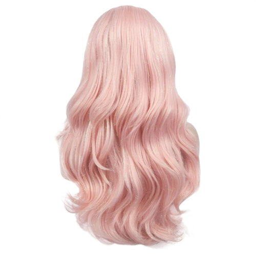 26" Tinsel Glitter Wavy Lace Front Wig - 150% Density Synthetic Wig for Performers