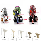 Latin Dance Heels | Colorful Serpentine | 6–10cm