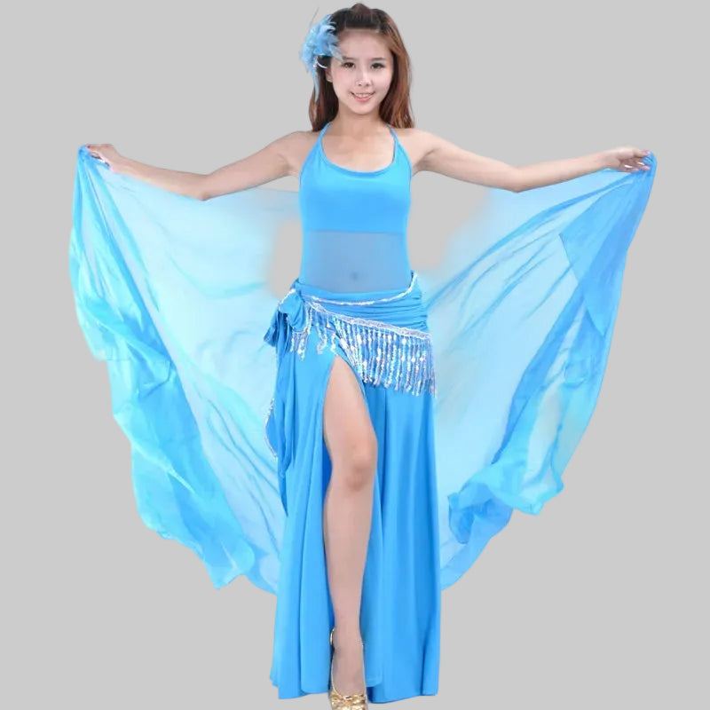 Belly Dance Chiffon Veil - Rectangle Performance Scarf 250cm x 120cm