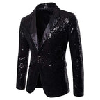 Men's Flip Sequin Blazer | Notched Lapel | Stage & Dance | 6 Colors