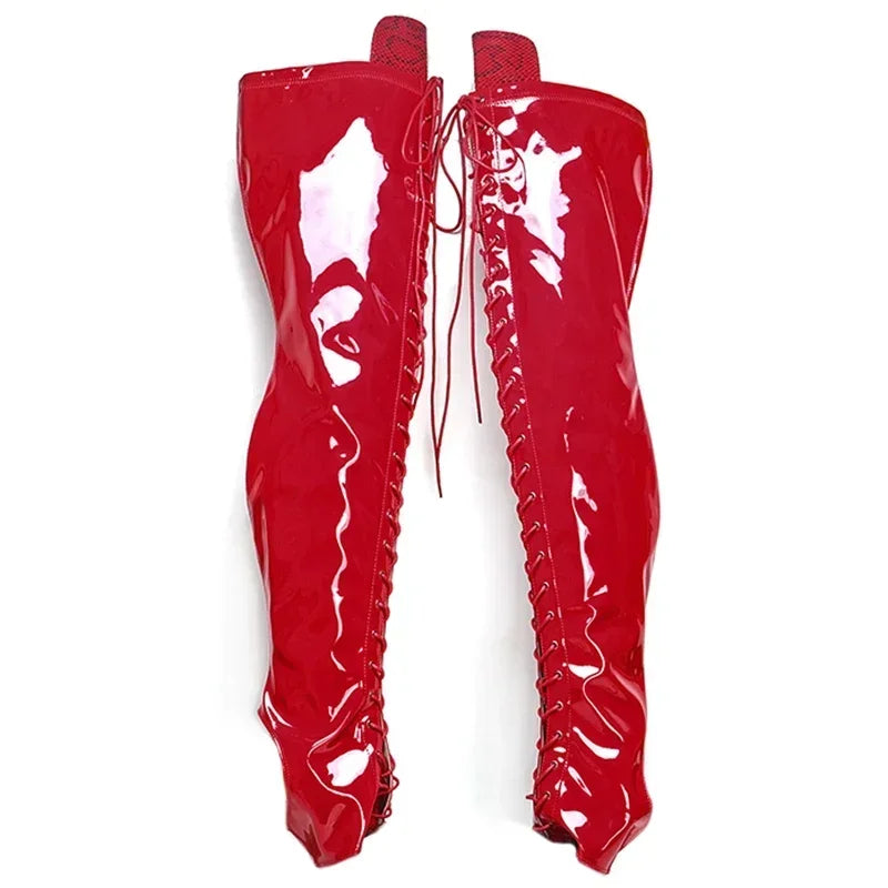 8-Inch Clear Platform Shoe Protectors - Boot Covers for Heels