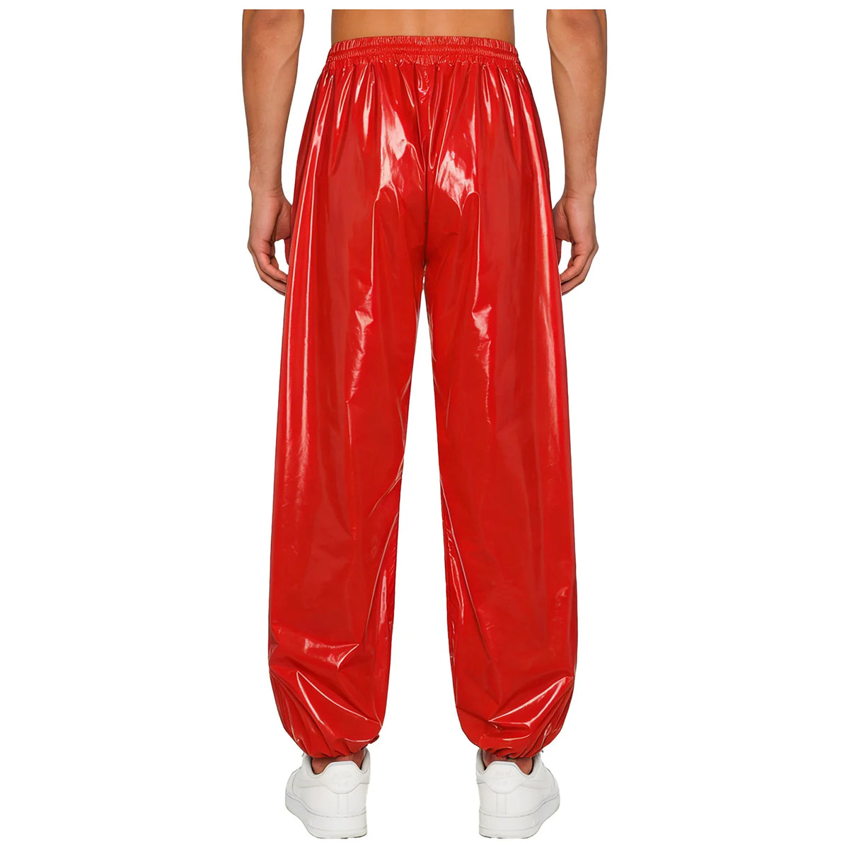 Men's Glossy Pants | Baggy Drawstring Fit