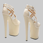 20CM Platform Sandals - 8 Inch High Heel Pole Dance Shoes