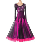Ombre Ballroom Dance Dress | Waltz Competition Gown | XXS-XXL