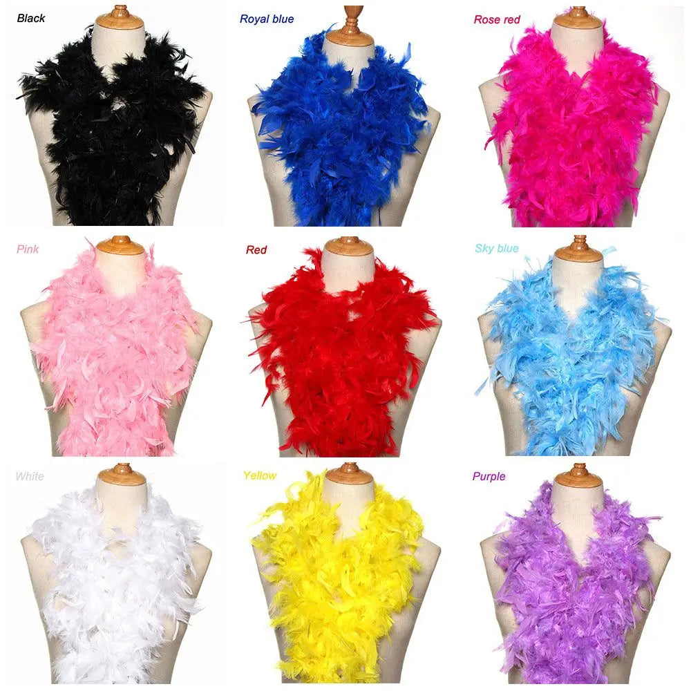 Feather Boa | 2 Meters | Fluffy | Burlesque & Costume | 9 Colors